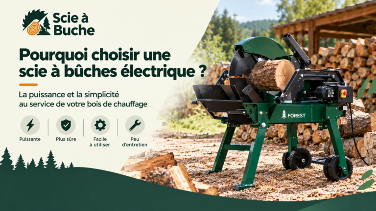 Guide de la scie à bûches électrique